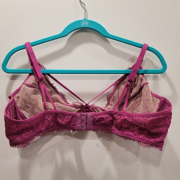 Adore Me Jenni Unlined Plus Purple Bra - Sz 42C US - Picture 4 of 8